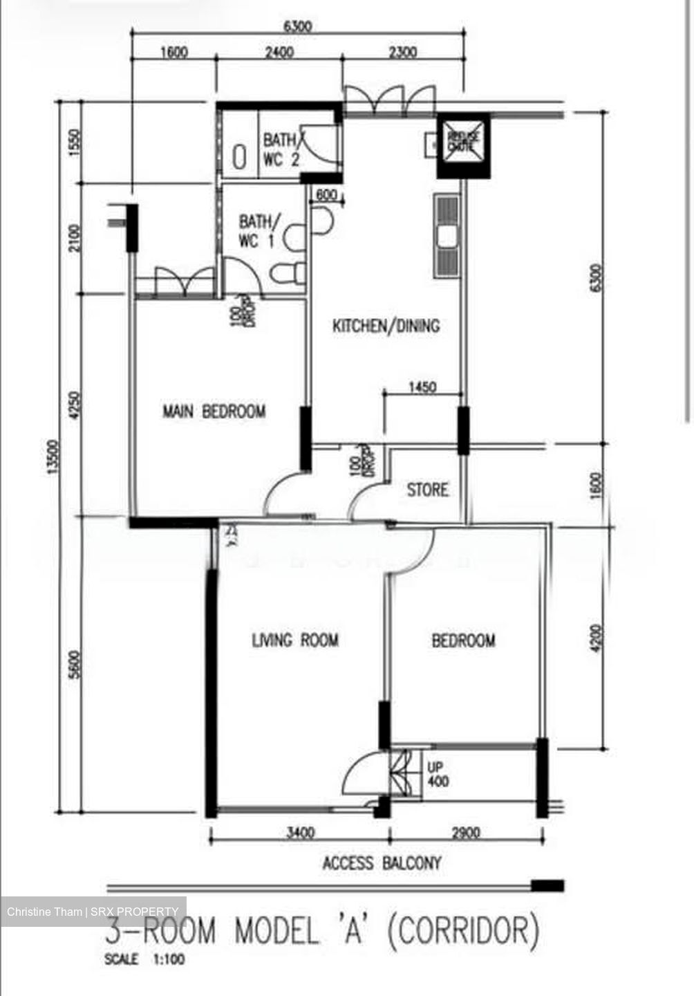 Blk 250 Tampines Street 21 (Tampines), HDB 3 Rooms #570010411